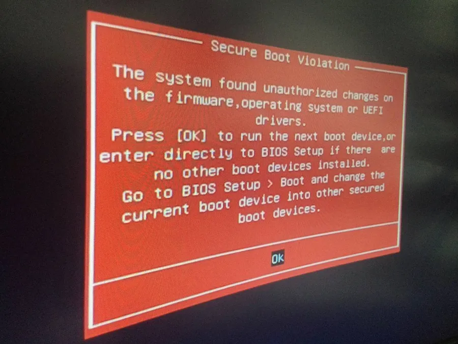 How to Fix "Secure Boot Violation" Error in Windows